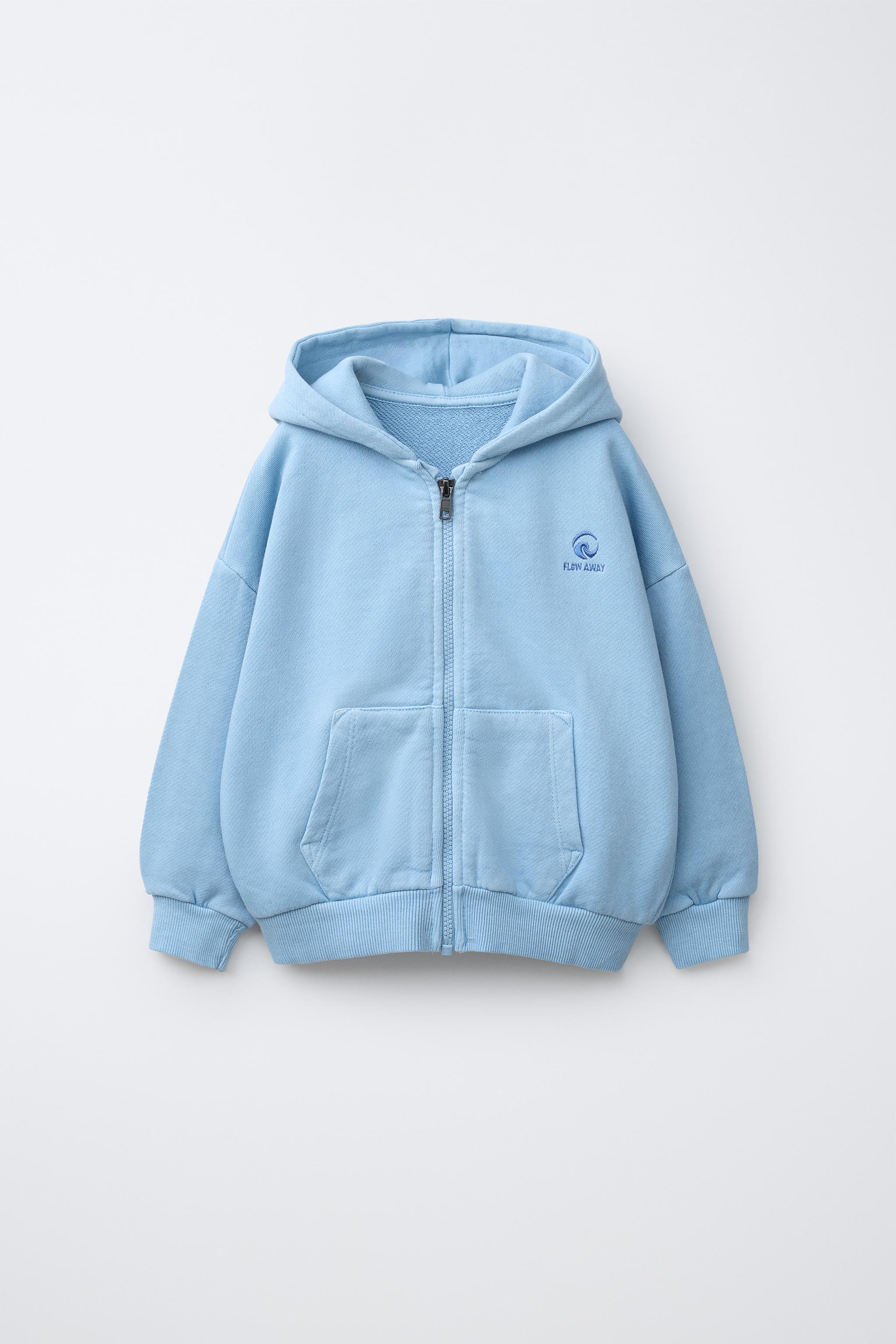EMBROIDERED LOGO ZIP HOODIE